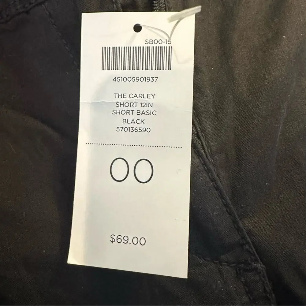 Chico’s The Carley Short Black Bermuda Short 570136590 Size 00 Extra Small NWT